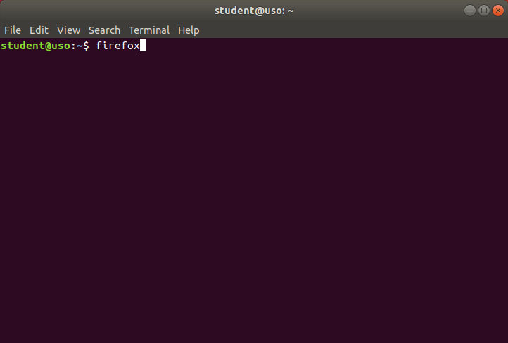 Ponirea Firefox din linia de comandă: