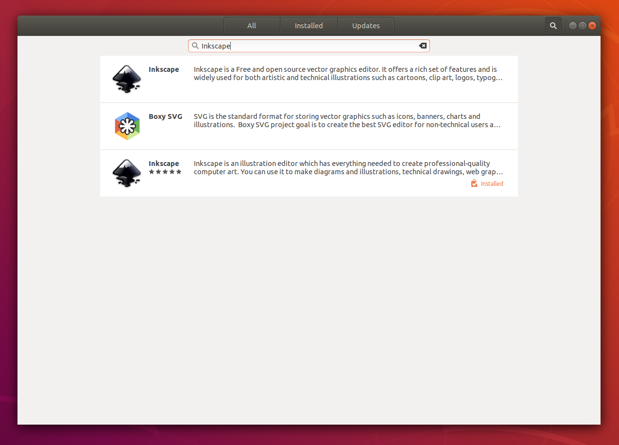 Instalarea Inkscape