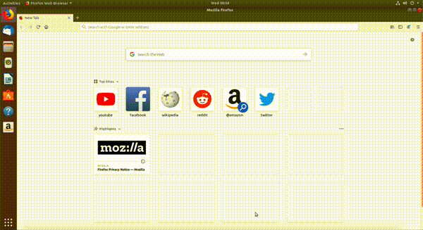 Deschiderea unei pagini web în browser